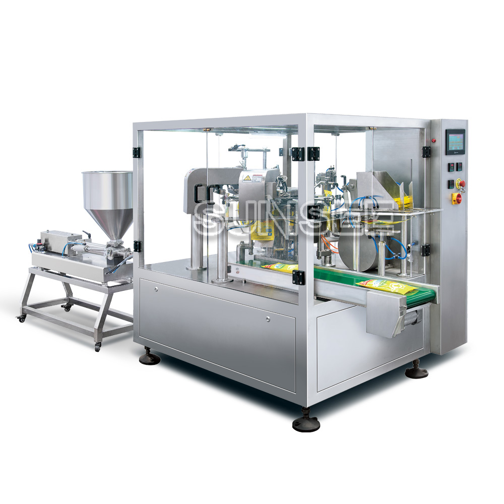 SS-TS-6/8-200/300L Full Automatic Miso soup liquid filling and packing machine